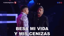 Besa Mi Vida Y Mis Cenizas Ricardo Montaner GIF - Besa Mi Vida Y Mis Cenizas Ricardo Montaner La Voz Argentina GIFs