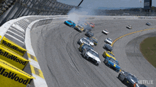Cars Crashing Nascar Full Speed GIF - Cars Crashing Nascar Full Speed Car Accident GIFs