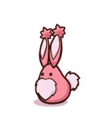 rabbit happy pink bunny jump hop