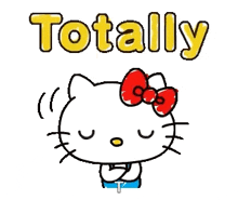 Hello Kitty Totally GIF - Hello Kitty Totally Agree GIFs