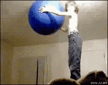 So Rude Bouncy Ball. GIF - Gym Ball Fail Bounce - Discover & Share GIFs