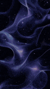 a woman 's face is surrounded by purple smoke and waves