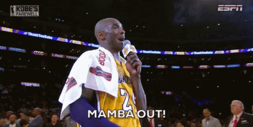 Kobe Bryant Mamba Out GIF - Kobe Bryant Mamba Out Bye ...