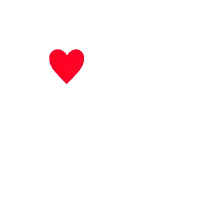 a red broken heart with a crack in it on a white background