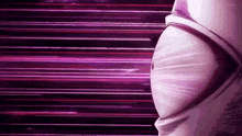 a close up of a person 's belly with a purple background and a purple light coming out of it .