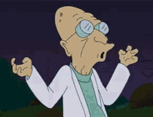 Professor Farnsworth - Evil Laugh GIF