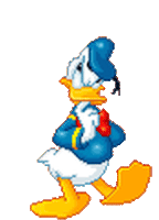 Donald Duck Waiting Sticker - Donald Duck Waiting Thinking Stickers