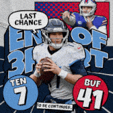 Buffalo Bills (41) Vs. Tennessee Titans (7) Third-fourth Quarter Break GIF - Nfl National Football League Football League GIFs