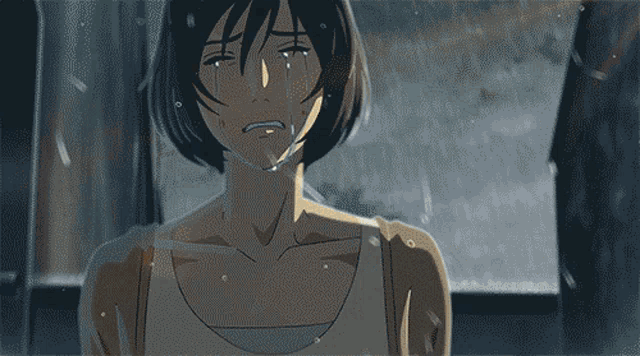 The Garden Of Words Cry GIF - The Garden Of Words Cry Anime - Discover &  Share GIFs