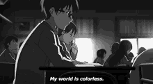 my world is colorless sad emotional class classroom