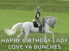 Happy Birthday Love Ya GIF - Happy Birthday Love Ya Horseback Riding GIFs