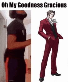 Oh My Goodness Gracious Miles Edgeworth GIF - Oh My Goodness Gracious Miles Edgeworth Ace Attorney GIFs