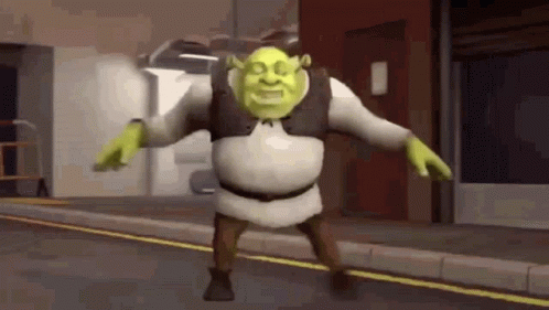 Pin de 𝐴 em memes  Gif dançando, Shrek engraçado, Imagens aleatórias