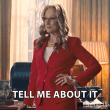Tell Me About It President Orlean GIF - Tell Me About It President Orlean Meryl Streep GIFs