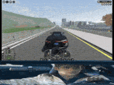 a man is driving a car on a highway and the speedometer reads 131 mph