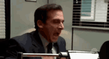 The Office Screaming GIF - The Office Screaming Michael Scott GIFs