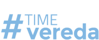 a blue and white logo that says time vereda on it