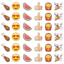 Emoji Chicken GIF - Emoji Chicken Watermelon GIFs