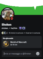 a screenshot of a person 's profile that says ' world of warcraft ' on it