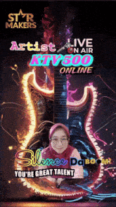 a poster for a live on air ktv500 artist