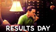 Results Day GIF - Sheldon Results Day Hyper Ventilating GIFs