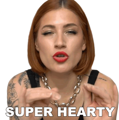 Super Hearty Candice Hutchings Sticker - Super Hearty Candice Hutchings Edgy Veg Stickers