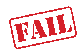 Fail Fault Sticker - Fail Fault Mistake Stickers