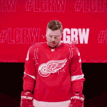 Red Wings Goal Detroit Red Wings Goal GIF - Red Wings Goal Detroit Red Wings Goal Adam Erne GIFs