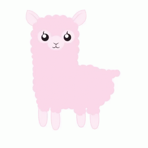 Cute Llama GIF - Cute Llama Pink - Discover & Share GIFs