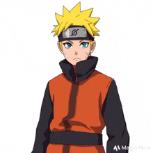 a cartoon of a boy with a headband that has the letter s on it