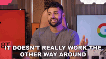 It Doesnt Really Work The Other Way Around Mrwhosetheboss GIF - It Doesnt Really Work The Other Way Around Mrwhosetheboss It Doesnt Work Like That GIFs