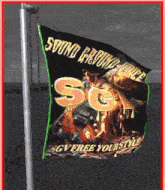 a flag that says sound beyond voice sgv free your style