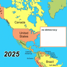 a map of the world with 2025 written on it