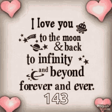 I Love You To The Moon And Back 143 GIF - I Love You To The Moon And Back Love You I Love You GIFs