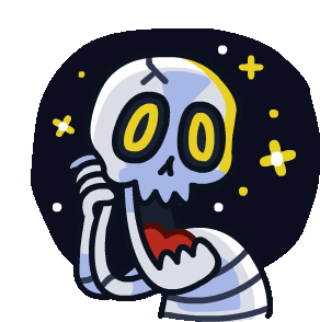 Oh My Scared Sticker - Oh My Scared Ahh Stickers