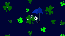 Clover Blue Umbrella GIF - Clover Blue Umbrella Jio GIFs
