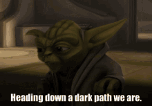 Yoda Heading Down A Dark Path GIF - Yoda Heading Down A Dark Path The Clone Wars GIFs