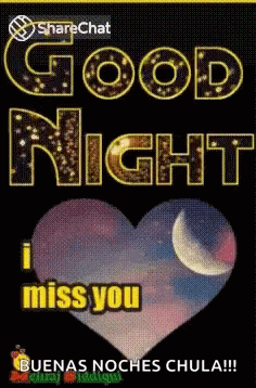 Good Night I Miss You Gif - Good Night I Miss You Moon - Discover & Share  Gifs