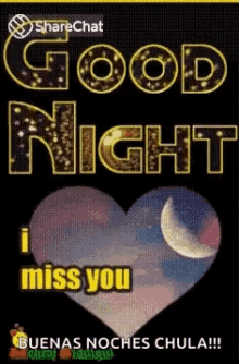 Good Night I Miss You GIF - Good Night I Miss You Moon GIFs