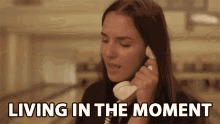 Living In The Moment Serious GIF - Living In The Moment Serious Phone Call GIFs