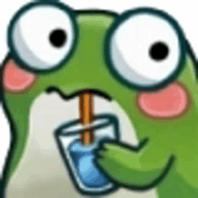 sip sipping tea gif sipping water sipping froggy