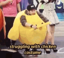 chicken funny moments struggling costume