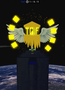 a screenshot of a video game that says toif on it