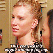 Glee Brittany Pierce GIF - Glee Brittany Pierce This Year Wasnt About Winning For Me GIFs