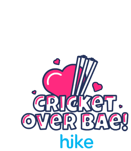 Cricket Love I Love Cricket Sticker - Cricket Love I Love Cricket Ipl Stickers