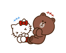 Hello Kitty Brown GIF - Hello Kitty Brown Bear GIFs