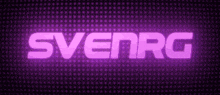 a purple background with the word svenrg written on it