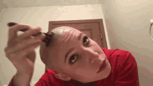 headshave bald baldgirl bald head