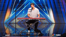 Playing Piano America'S Got Talent GIF - Playing Piano America'S Got Talent Playing A Song GIFs