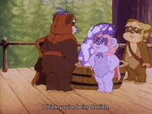 a cartoon says i think you are being foolish
